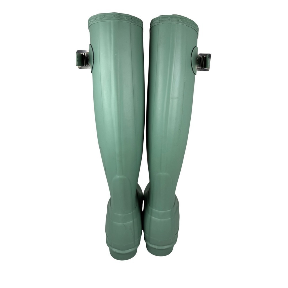 Hunter Original Tall Waterproof Rain Boots, Matte Sage, Size 5 - Picture 5 of 13